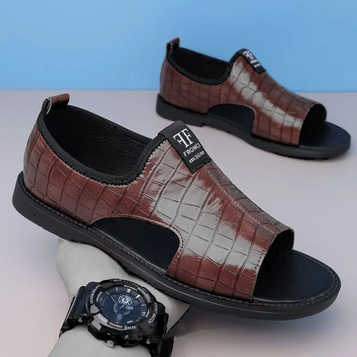 SANDALES HOMME EN CUIR – CONFORT, RESPIRABILITÉ & ÉLÉGANCE