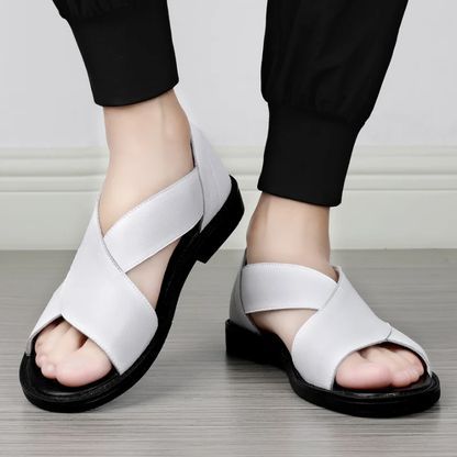 Sandales d’Été pour Homme en Cuir — Respirantes, Légères & Antidérapantes (Tailles 38 à 45)