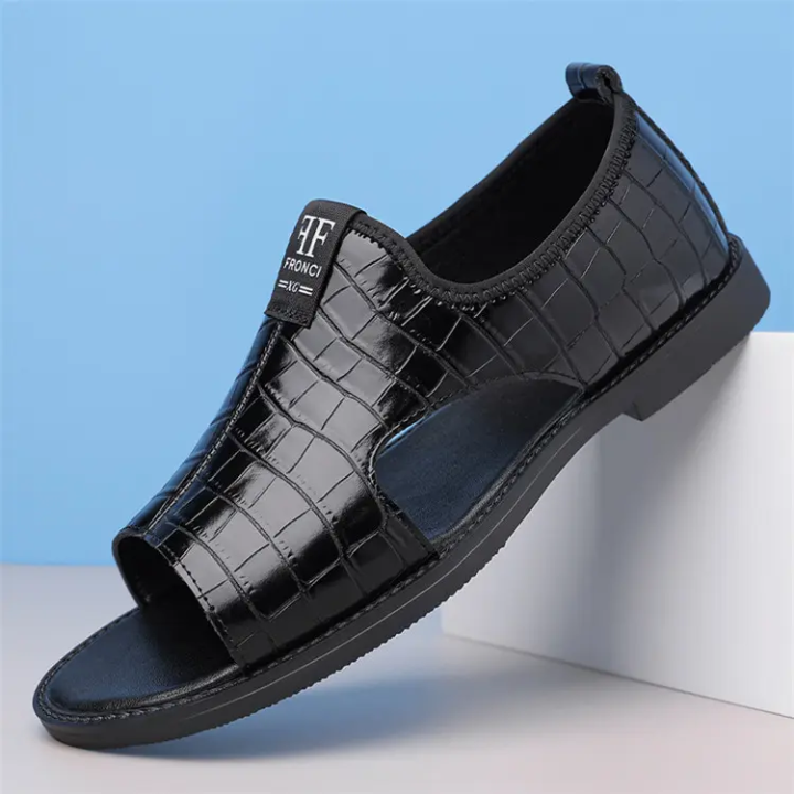 SANDALES HOMME EN CUIR – CONFORT, RESPIRABILITÉ & ÉLÉGANCE