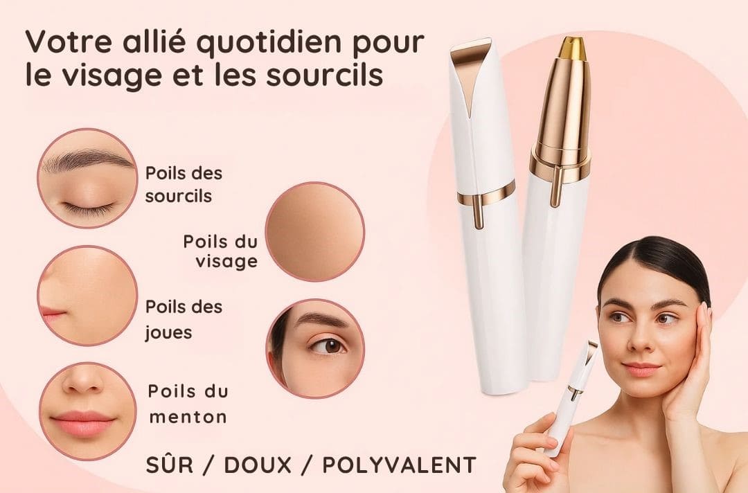 Épilateur électrique de précision pour les sourcils