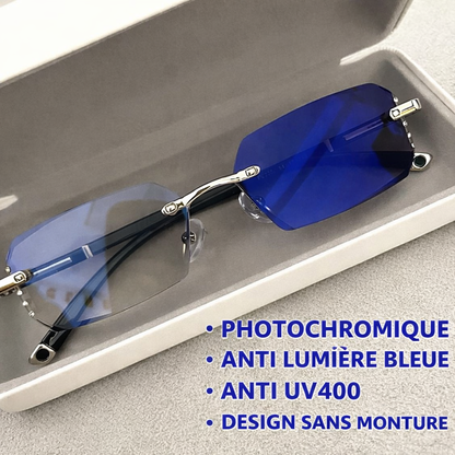 Lunettes Photochromiques Anti Lumière Bleue – Protection Intelligente Écran & Soleil