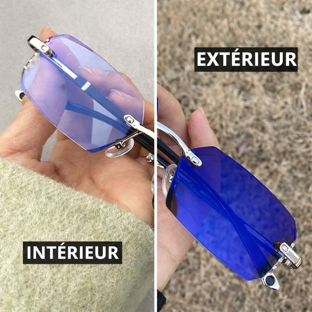 Lunettes Photochromiques Anti Lumière Bleue – Protection Intelligente Écran & Soleil