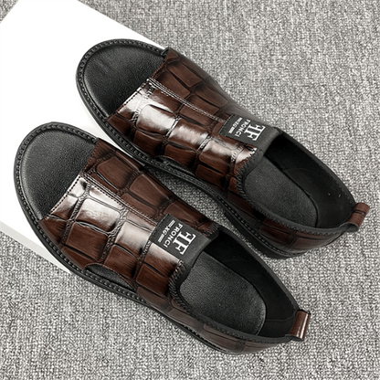 Sandale Homme FRONCI XG – Cuir Croco Premium Édition Luxe