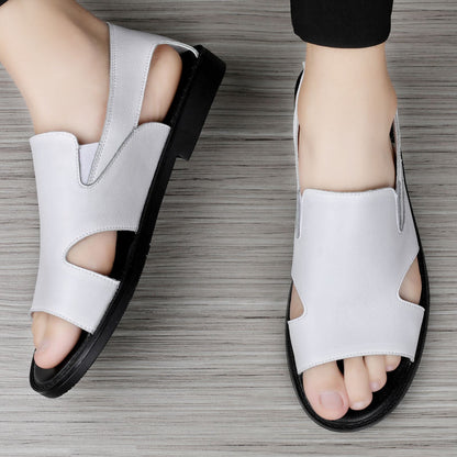 Sandale Premium en Cuir avec Ouverture Aérée