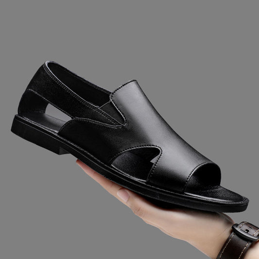 Sandale Premium en Cuir avec Ouverture Aérée