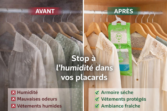 🌿 Sacs Déshumidificateurs & Anti-Odeurs   Pack de 03