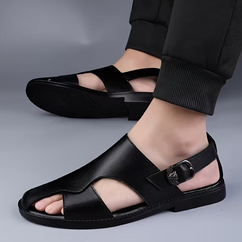 Sandale Gladiateur Homme Cuir PU – L'Allure d'une Chaussure, le Confort d'une Sandale